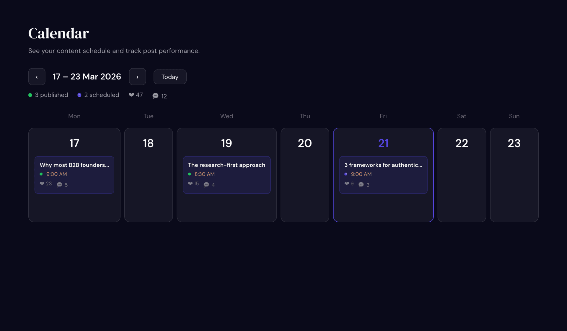 Series and scheduling